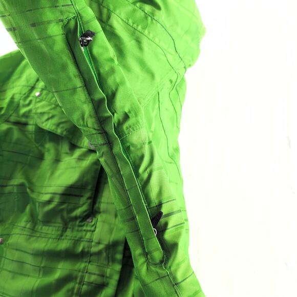 Spyder Thinsulate Ski Snowboard Coat Vented Sides Green Adult Size XL - Picture 5 of 15